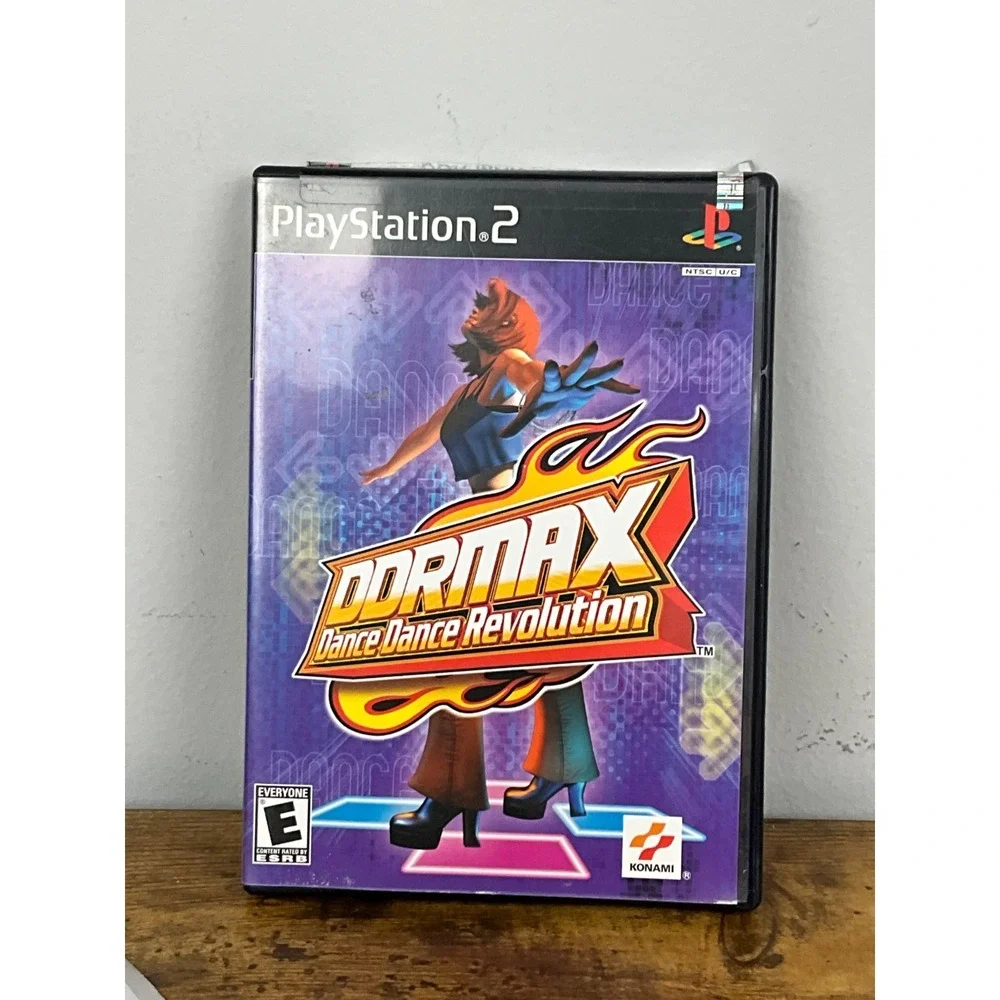 DDRMAX Dance‎ Dance Revolution PS2 Game Disc Only Tested Konami Rhythm Music